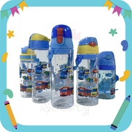 iSchoolDy Kids Little Bus 470ML 500ML 600ML Water Bottle Baseball Cap Bus Botol Air Anak Topi Baseba