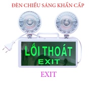 Đèn chiếu sáng sự cố kết hợp đèn exit thoát hiểm chỉ hướng Đèn Exit báo thoát hiểm 2 mặt