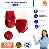 MERAH Red Honda Car Hat | Honda Car Mechanic Hat | Honda Car Hat | Red Car Workshop Hat