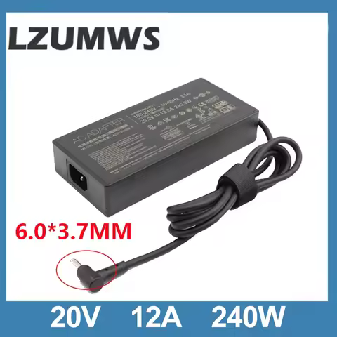 20V 12A 240W 6.0*3.7MM Charger ADP-240EB B Laptop Adapter For ASUS ROG Strix Scar 15 GX550LXS RTX208