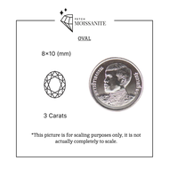 Oval Moissanite Diamond D-Color VVS1 {5x7mm - 10x12mm} - เพชรโมอีส รูปไข่/เพชรโมซาไนท์ รูปไข่ {5x7มิ