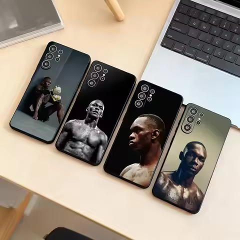 I-Israel Adesanya Phone Case For Samsung S25,S24,S21,S22,S23,S30,Ultra,S20,Plus,Fe,Lite,Note,10,Blac