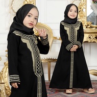 Banat Abaya Exclusive Gamis Saudi Arabia Black Embroidery Türkiye Umrah Turkey Children Morocco