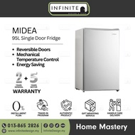 Midea MDRD142FGD 95L Single Door Refrigerator / Fridge / Peti Sejuk