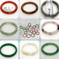 Gelang Batu Giok Wanita Untuk Kesehatan Warna Hijau Merah Putih Dll