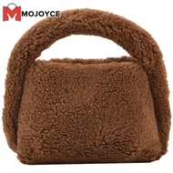 MOJOYCE Women Faux Fur Tote Bag Fashion Furry Satchel Bag Casual Fuzzy Top Handle Bag Versatile Cute Sling Bag
