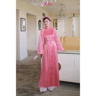 [LY LAN] Ngoc Dao long-sleeved silk ao dai Set, luxurious ao dai, CNY ao dai, wedding ao dai, engage