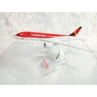 Avianca Boeing B787 Diecast Airplane with Stand Label