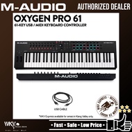 M-Audio Oxygen Pro 61 61 Key Keyboard Controller with Sensitive Semi Weighted Keys 16 Pads USB / MIDI Controller/ Pro61