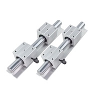 SBR Aluminum cket Optical Axis Heavy-Duty Slide Rail Linear Guide Rail Precision Woodworking Sliding Table Saw Sliding Gate round Rod Track Slider