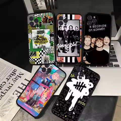 Seconds-of-Summers-5SOS Phone Case Silicone Soft For Iphone 15 14 13 12 11 Pro Mini XS MAX 8 7 6 Plu