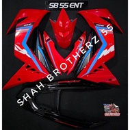 COVERSET RS150 V1/V2 MERAH RS150 MX KING MERAH CILI CUSTOM 2025🔥