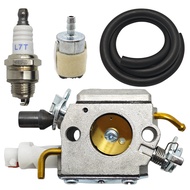 Carburetor Fuel Line Hose Filter Kit For 340 345 346 XP 350 351 353 Chainsaw Zama C3-EL32 C1Q-EL18B