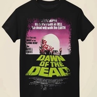 This Black T-Shirt Is Inspired By the Movie Poster "Dawn of the Dead" A Cotton Underwear For