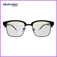 ◄ ◳ ◷ Kinetix All-Gan Anti-Radiation Shiny  Black Frame Eyeglasses for Men and Women 50-41-19-135-1