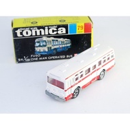 ER27 Tomica 79 Mitsubishi Fuso One Man Operated Bus - white