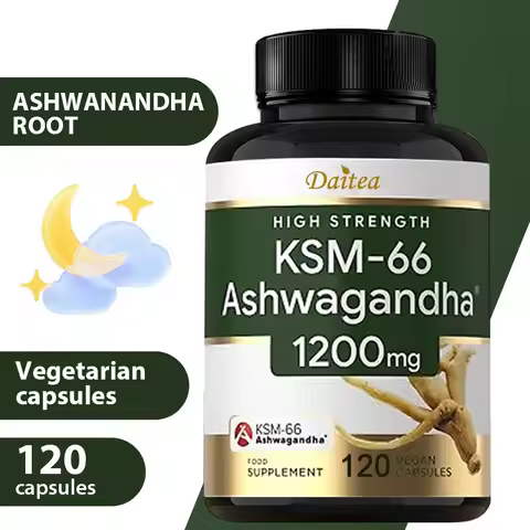 Daitea Ashwagandha, 1200 Mg Ashwagandha Extract, Metabolism and Stress Support, Immune Support, 120 