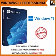 Windows 11 Pro | USB 64 bit / 32 bit | Lifetime Use | Brand New and Sealed