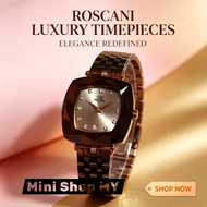 Roscani Watch Rose Gold Sapphire Glass Water-Resistant Stainless Steel Watch