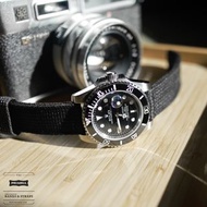 🇭🇰 順豐包郵 ✅ Stealth Black 超厚身系列三層(4mm) 代用錶帶 錶帶 手錶帶 20mm 22mm 24mm Rugged Nylon Sport Watch Band Strap by PRIMRIA 適用 : Rolex Panerai Omega IWC Tudor Seiko