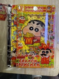 McDonald’s麥當勞蠟筆小新活頁記事本 簿仔 可愛