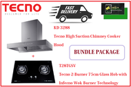 TECNO HOOD AND HOB BUNDLE PACKAGE FOR ( KD 3288 &amp; T 28TGSV ) / FREE EXPRESS DELIVERY