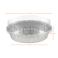 ถาดฟอยล์ 6301-P 210 ml.