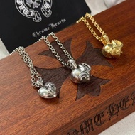 Chrome*Hearts Trendy Cross Heart Vine Pendant Retro Necklace For Men And Women Couples