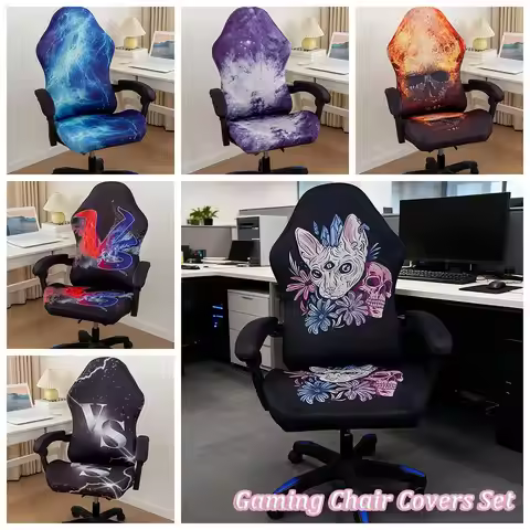 Fashion Stretchy Gaming Chair Covers Breathable Anti-slip Slipcovers Thicken Wear-resistant Seat Pro