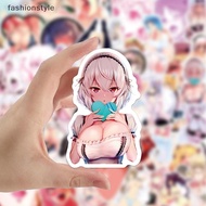[Fashionstyle] 50pcs Cartoon Sexy Girls Ahegao Stickers For Laptop Adesivos Supplies Sticker [vn]