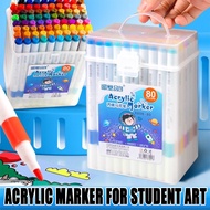 Acrylic Marker Painting Markers Manga Sketching Art School Permanent Maker 12/24/36/48/64/80/120 Col