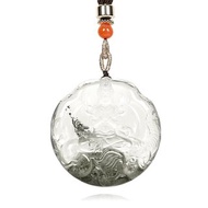 【正佳珠寶】綠幽靈 頂級極淨綠幽靈 普賢菩薩 43.6g 綠幽靈吊墜