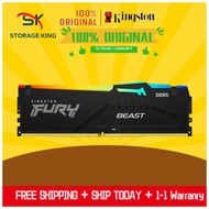 Original Kingston Fury Beast RGB DDR5 EXPO 5200Mhz /5600Mhz /6000MHz Desktop AMD Ryzen Gaming Memory