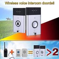 Wireless Smart Voice Doorbell Home Intercom Doorbell Indoor Unit Receiver Security Door Bell for Offices Home Chimes Rec
