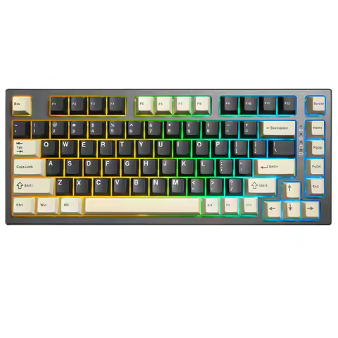 YUNZII RT80 Hall Effect 8K Rapid Trigger Gaming Mechanical Keyboard, 82-Key Wireless Adjustable Actu