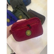 4 ZIPPER with side zipper 19cm Waterproof Nylon Pouch Big Pouch