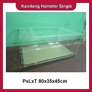 Acrylic Hamster Cage LxWxH 80x35x45cm
