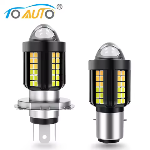 H4 H6 Motorcycle BA20D LED Headlight Bulb CSP 10000LM Super Bright 25W Mini Running Light High/Low B