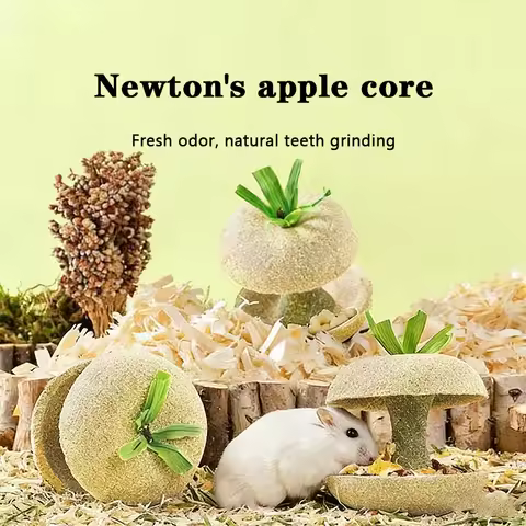 Healthy Timothy Grass Biscuits Apple Wood Chew Sticks Hamster Snacks Teeth Care Toys Hideout Landsca