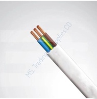 สายไฟ SUPER สายไฟ VAF/G 2x4/4 SUPER แบทองแดงแท้ สายหลอดไฟ สายปลั๊กไฟ สายคู่ มีกราวด์ สาย SUPER VAF ก