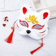Painted Fox Half Full Face Mask Japanese Style Japanese Style Demon Cat Two-Dimensional Anime Male F