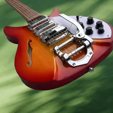 34 inches 325 Sunset Model Guitar Semi Hollow F Holes Rich And Mellow Tone