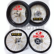 Y15ZR Y16 Takasago Excel Asia 160x17, RCB Lidi Gold, Hub Gantang Chrome, with Pirelli Tubeless Tyre