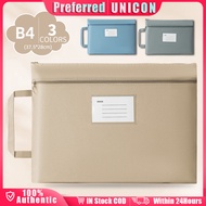B4 Document Envelope With Zipper Long Bond Paper Organizer Double Deck File Folder Waterproof File F