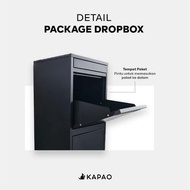 Kotak Paket dan Surat KAPAO tempat paket LARGE PINTU AMBIL DEPAN/BELAKANG