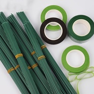 Handmade Flower Making Kit with Floral Tape, Crepe Paper, Stems & Flower Cores for DIY Crafting