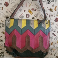 Tas Fossil Jadul Maddox Patchwork Pagar