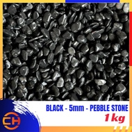 1KG BLACK PEBBLE WASH STONE GARDEN LANDSCAPE DECORATION