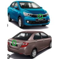 Perodua Bezza 2016-2019 Front And Rear Emblem (Logo) (Siap Double Tape)