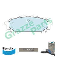Bendix Metal King Titanium Disc Brake Pad Rear for DB1672 Subaru Forester S11 SG5 SG6 SG9 Impreza WR